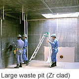 Large waste pit (Zr clad)
